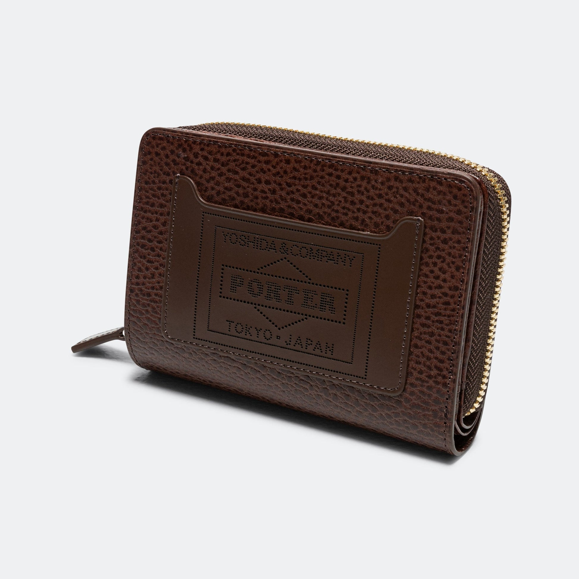 Glaze Zip Wallet - Brown