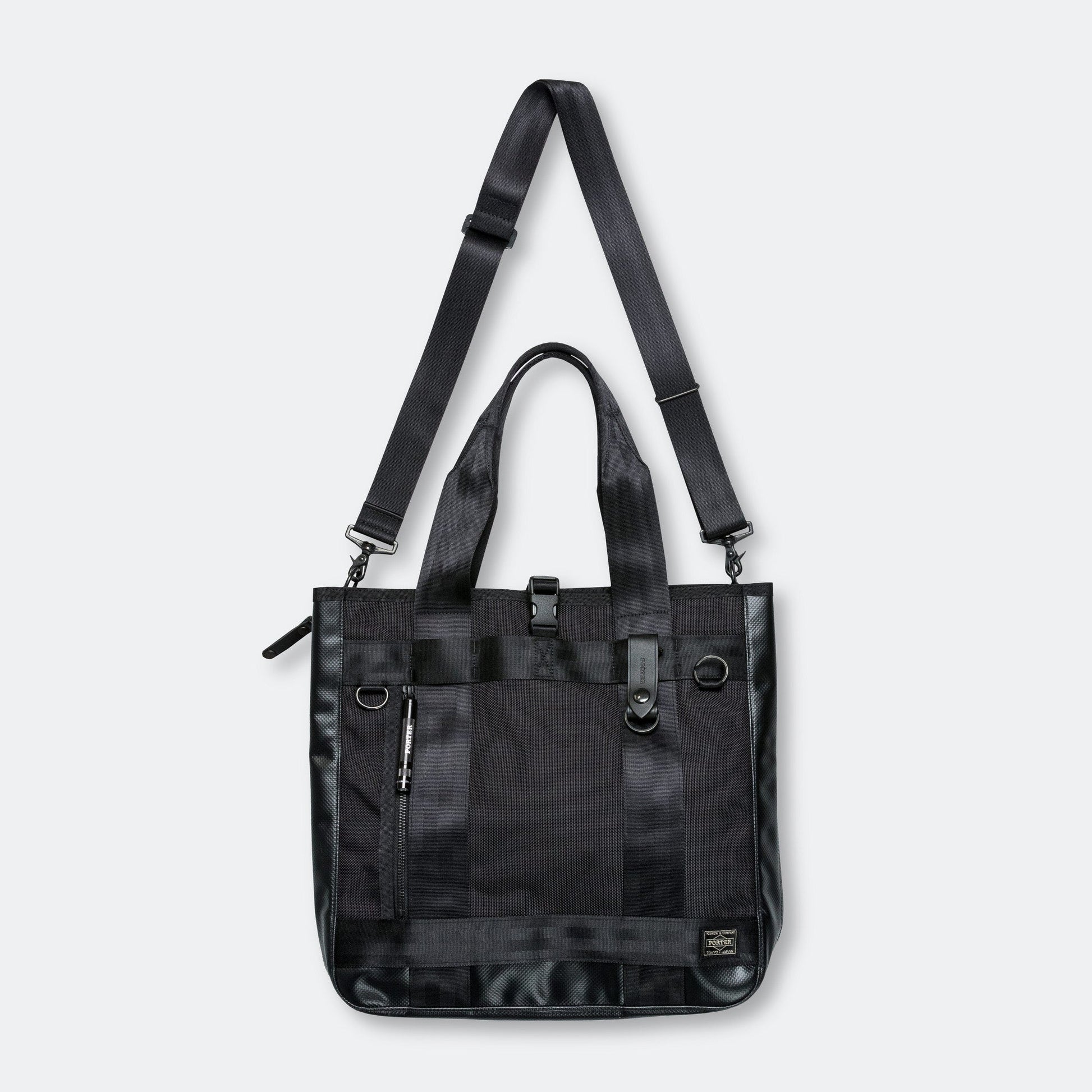 HEAT 2WAY Tote Bag - Black