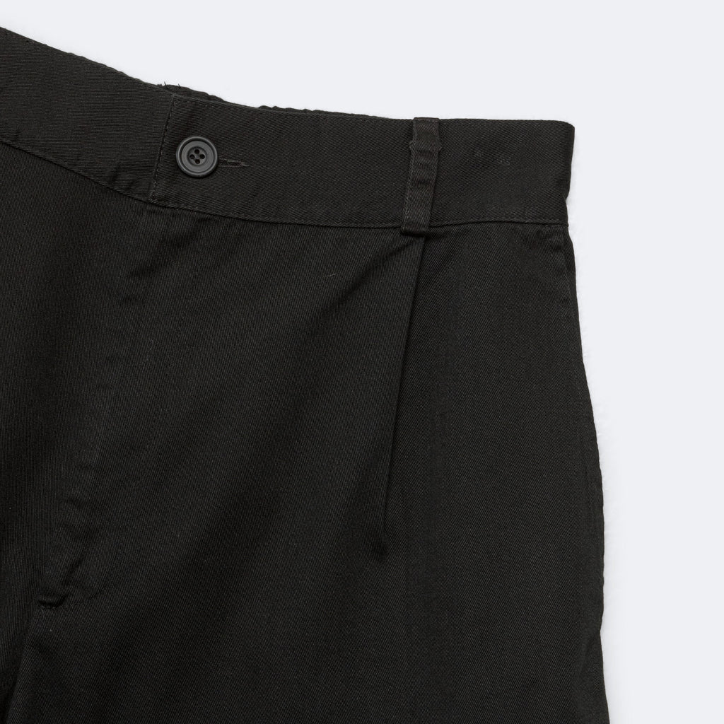 Pleated Wide Shorts - Black