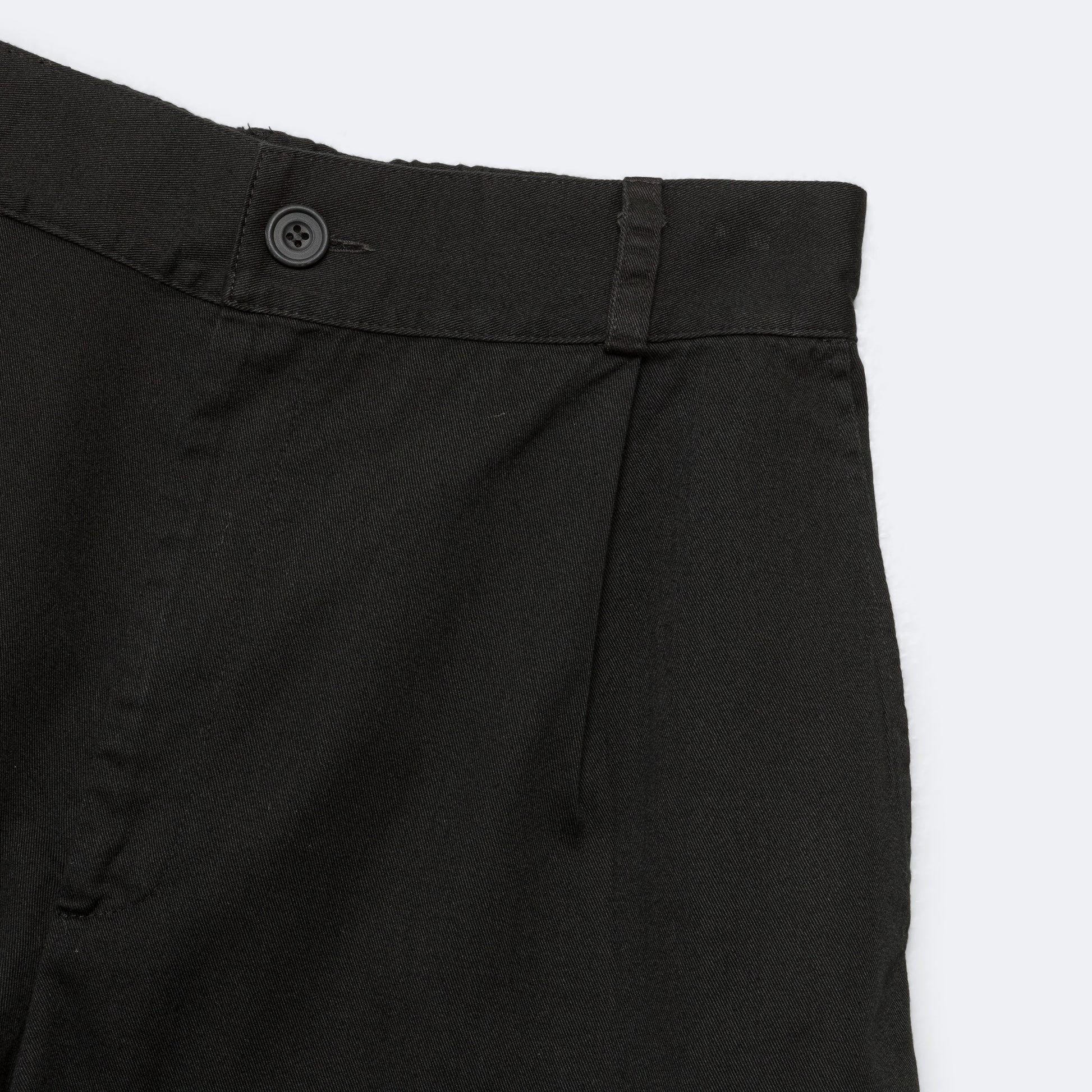 Pleated Wide Shorts - Black