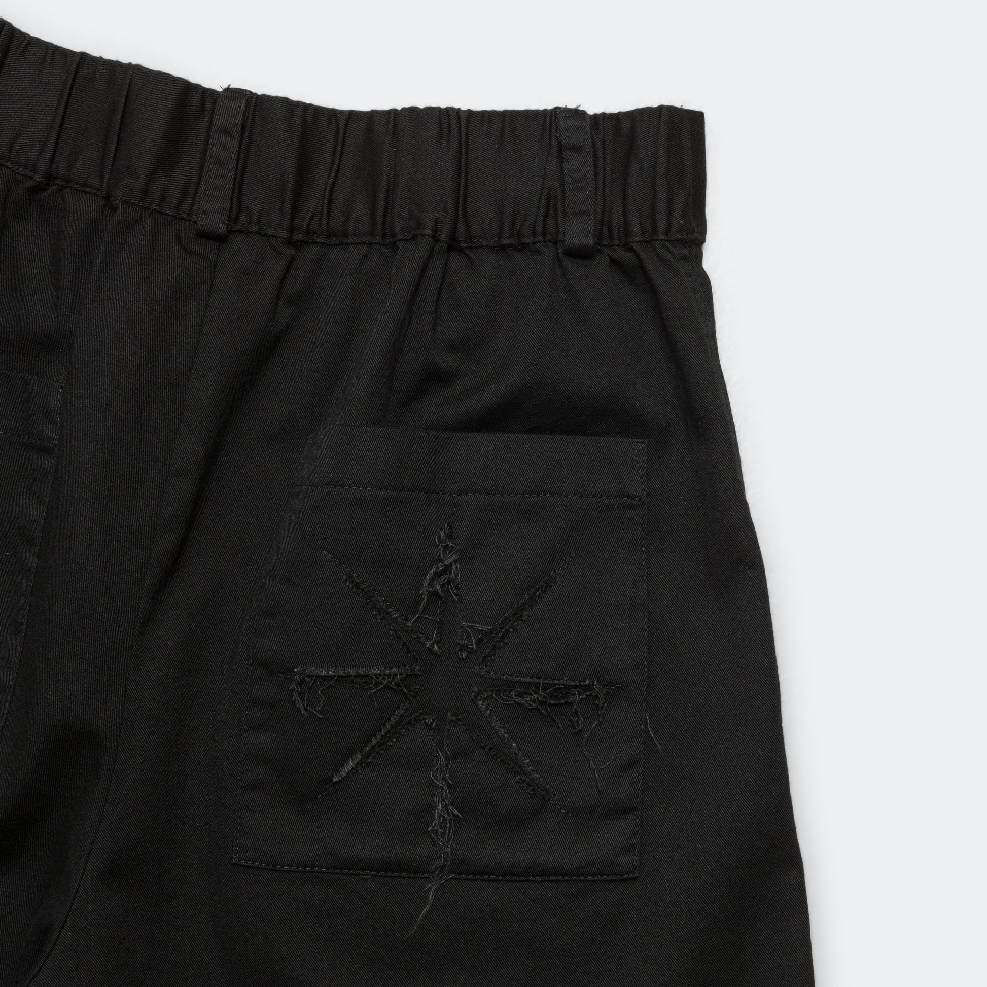 Pleated Wide Shorts - Black