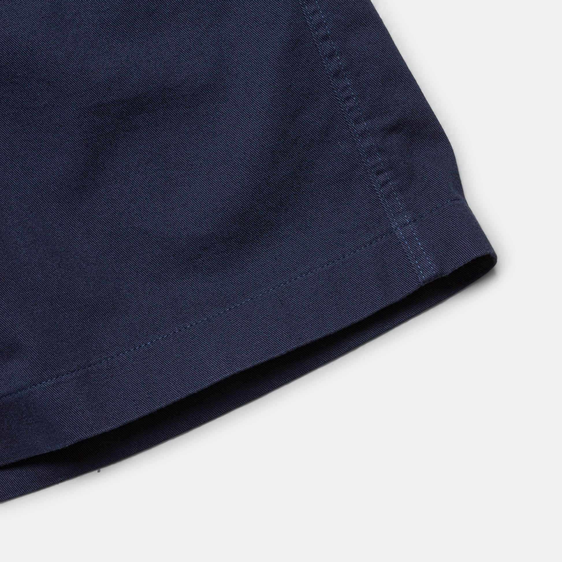 Pleated Wide Shorts - Navy