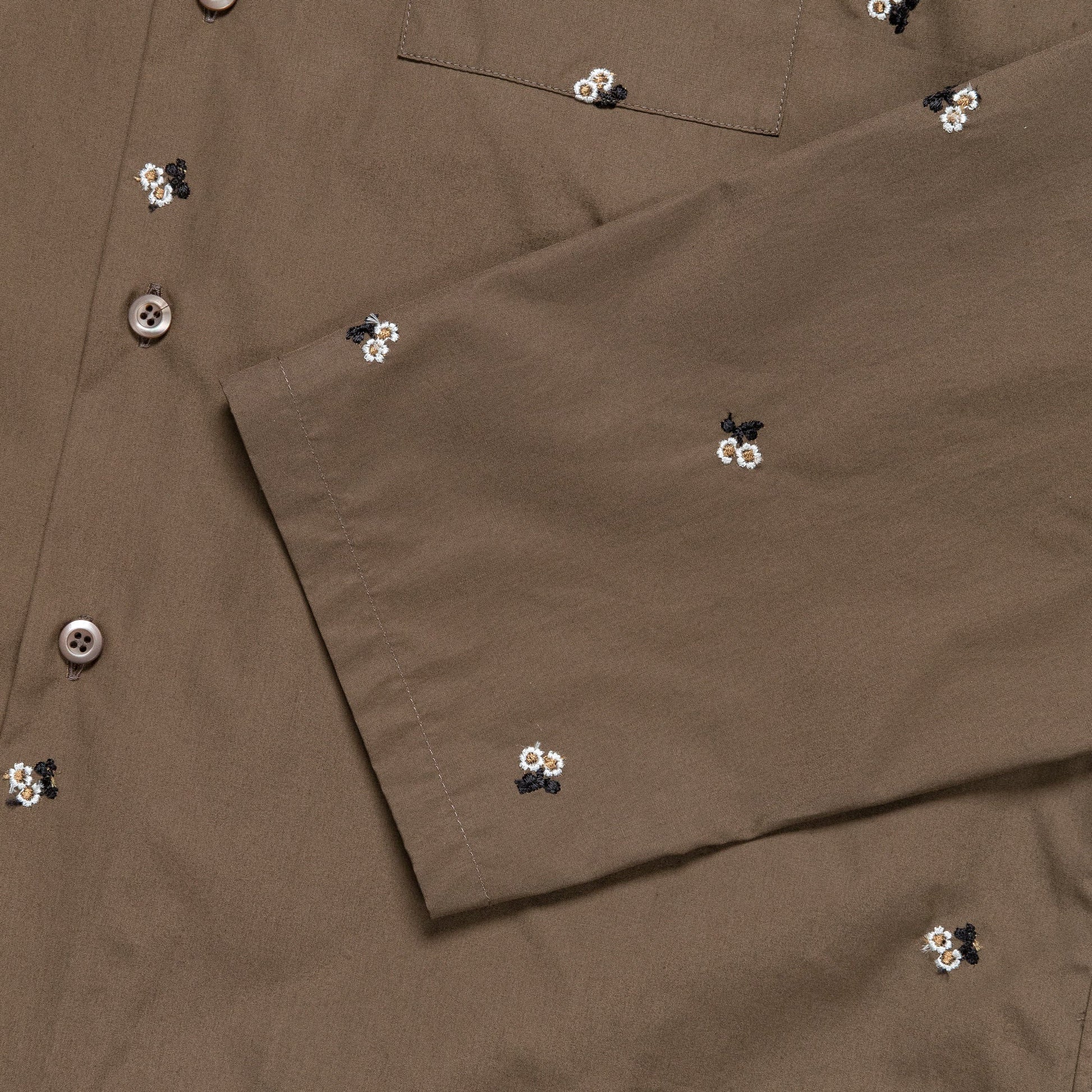 Popeline Shirt - Castoro Flowers