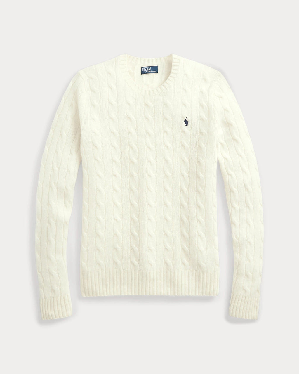 Cable-Knit Wool-Cashmere Sweater - Cream