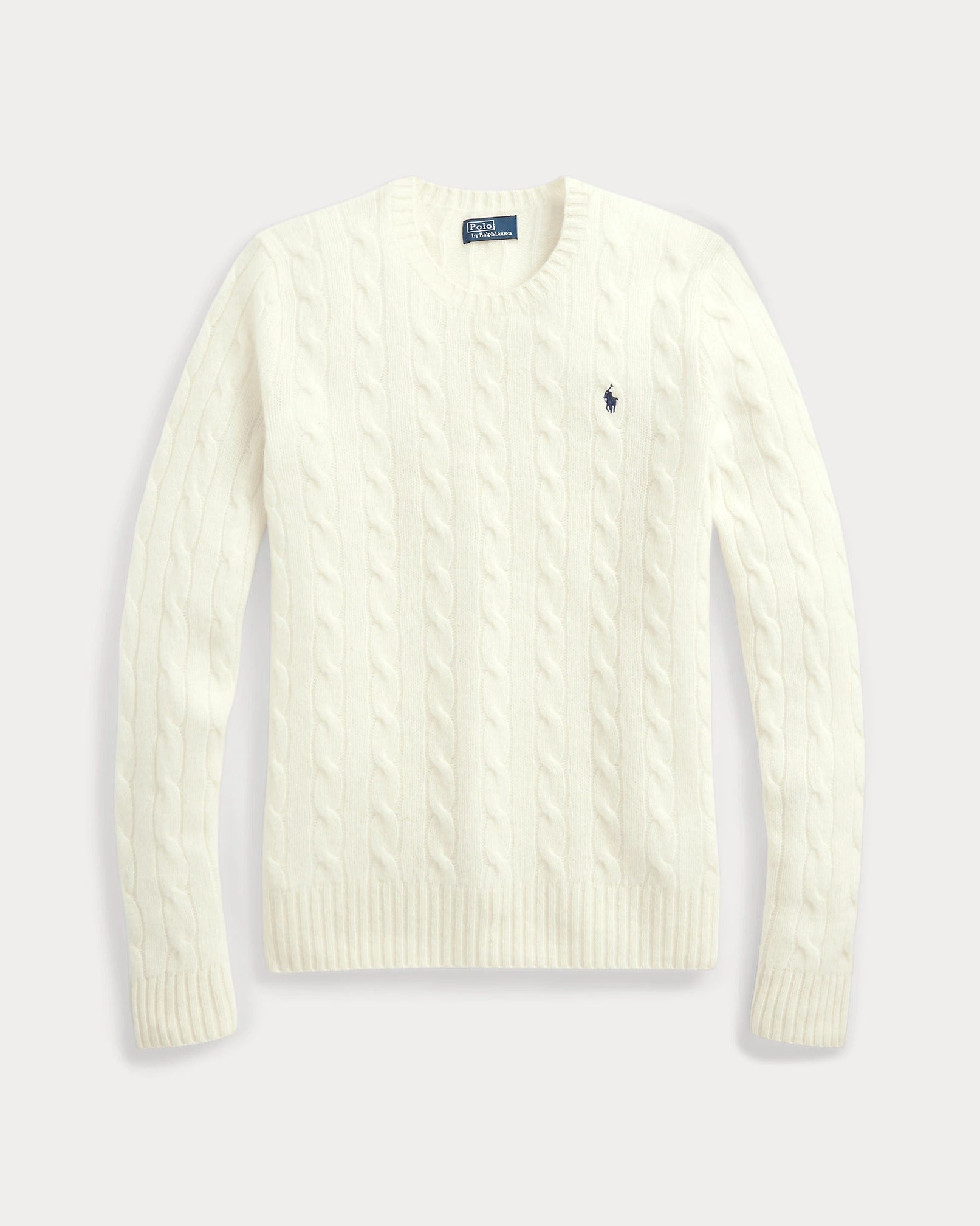 Cable-Knit Wool-Cashmere Sweater - Cream