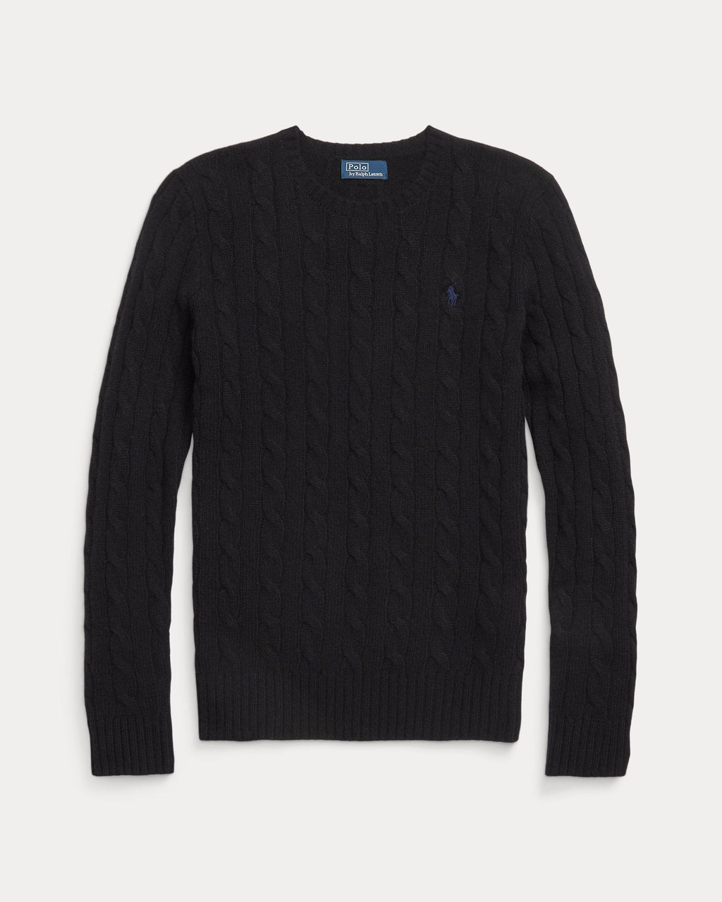 Cable-Knit Wool-Cashmere Sweater - Black
