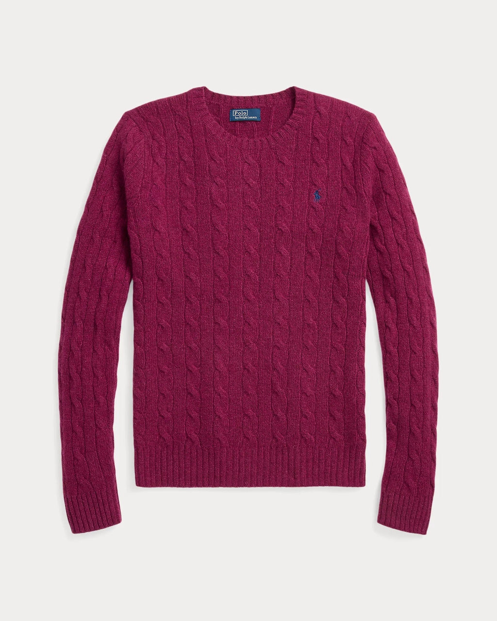 Cable-Knit Wool-Cashmere Sweater - Maroon