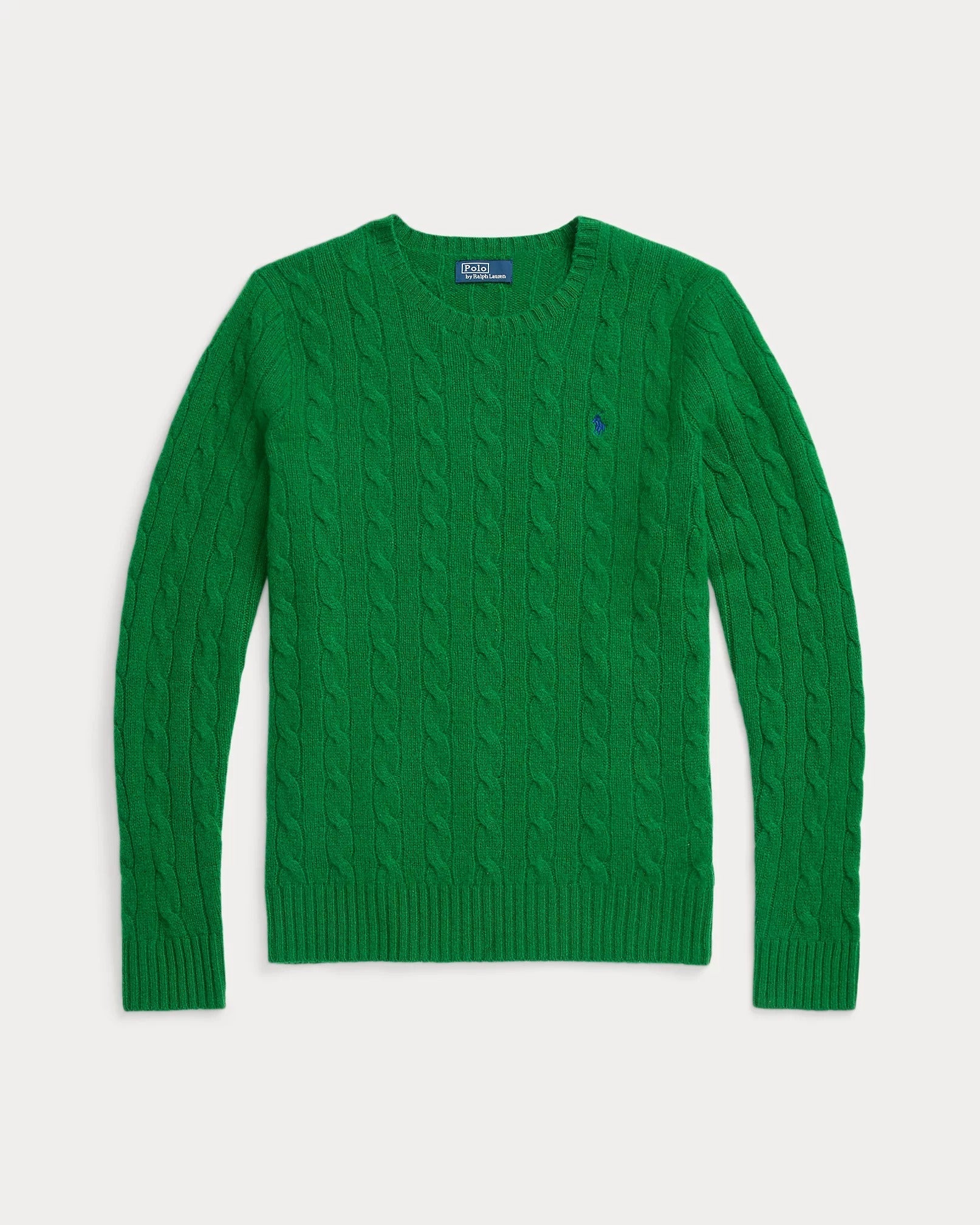 Cable-Knit Wool-Cashmere Sweater - Green