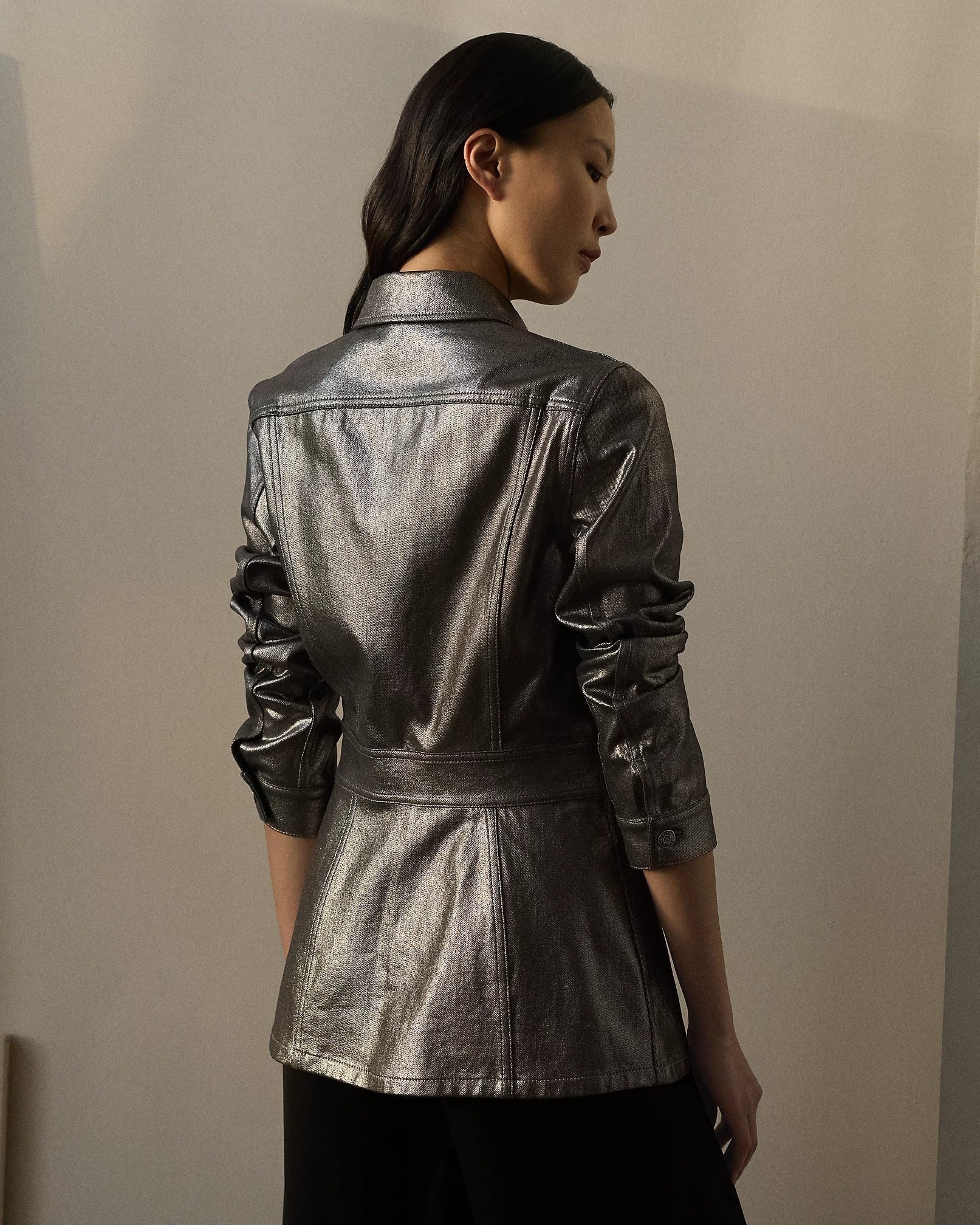 Bacall Foiled Denim Field Jacket