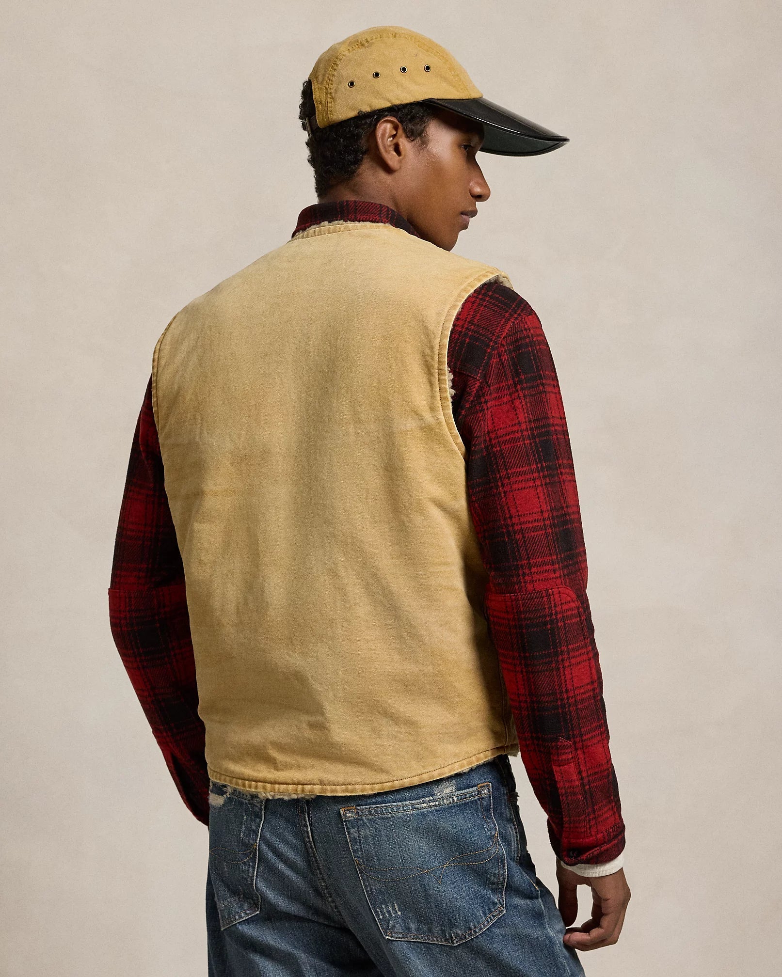 Fleece-Lined Canvas Vest