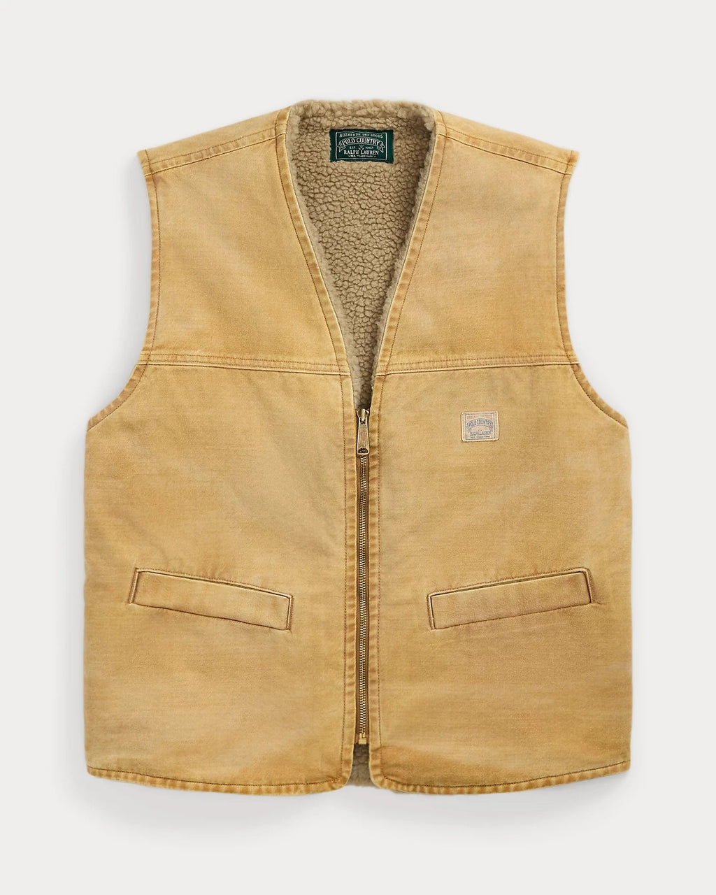 Fleece-Lined Canvas Vest