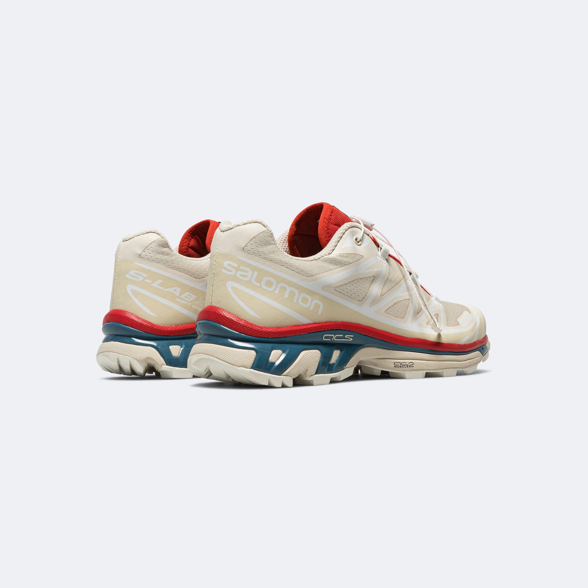 XT-6 - Almond Milk/Bleached Sand-Aurora Red