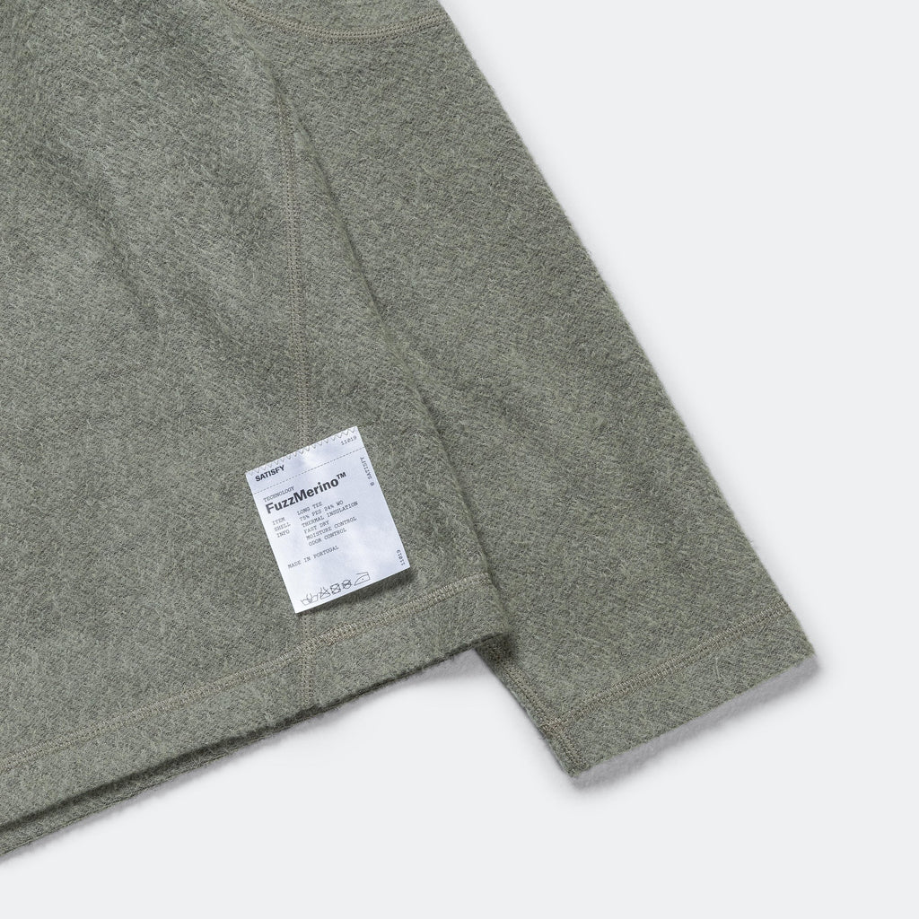 FuzzMerino Long Tee - Vetiver