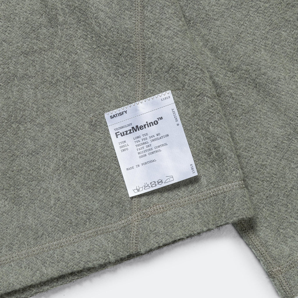 FuzzMerino Long Tee - Vetiver