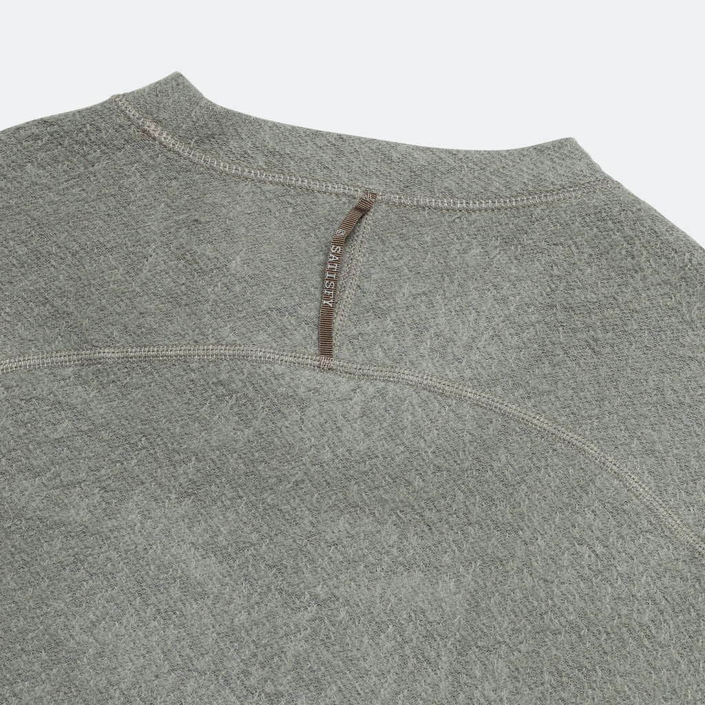 FuzzMerino Long Tee - Vetiver