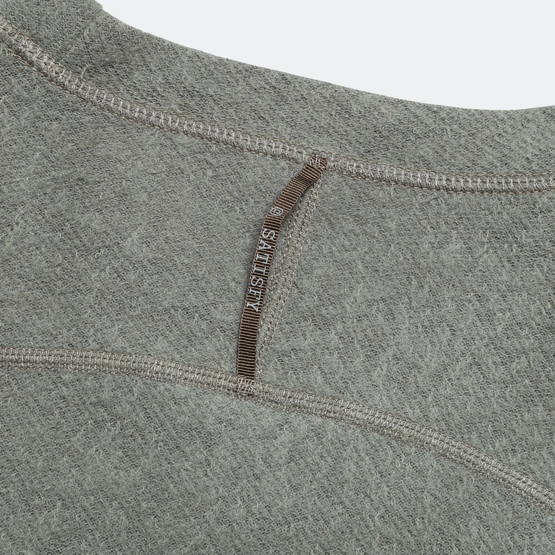 FuzzMerino Long Tee - Vetiver