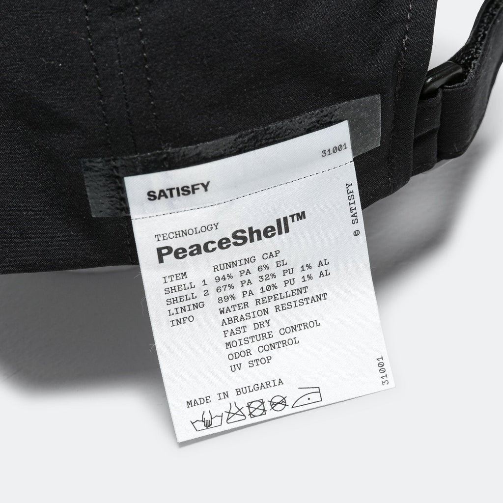 PeaceShell Running Cap - Black