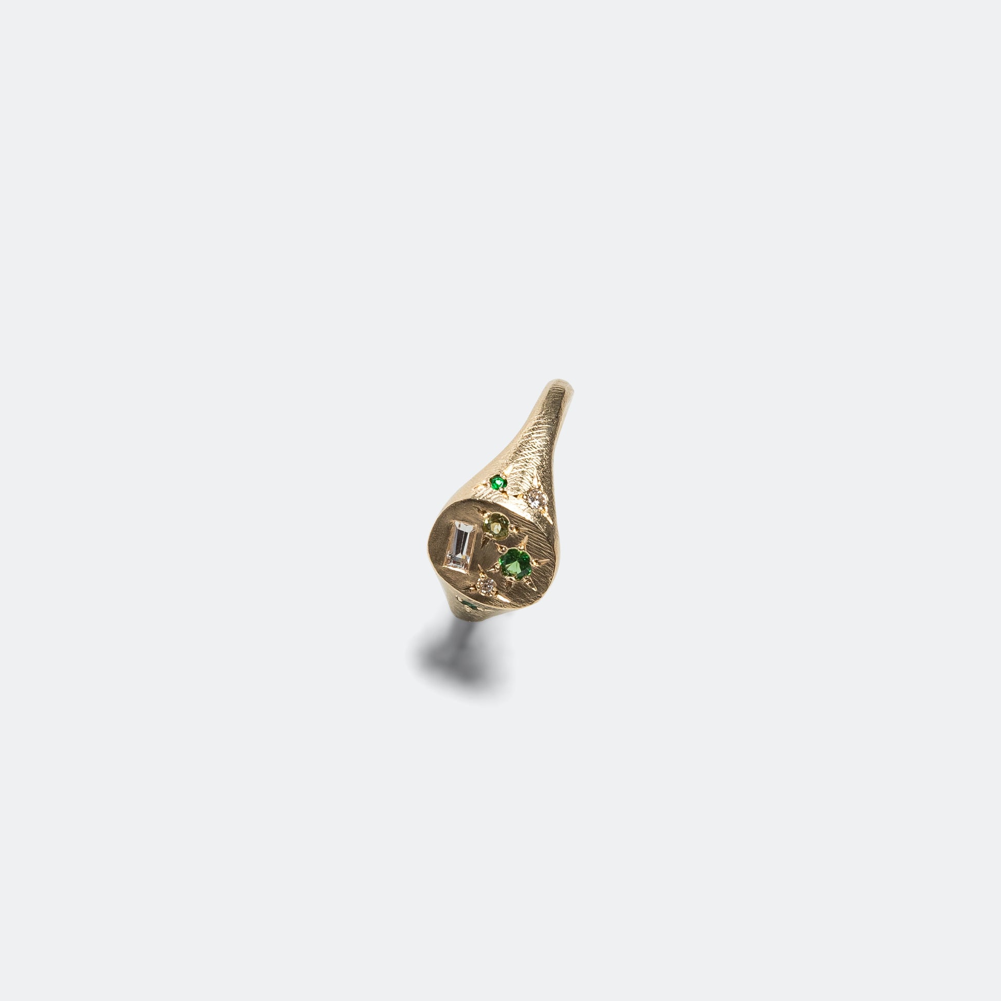 Spazio Ring - 9ct Yellow Gold/Green