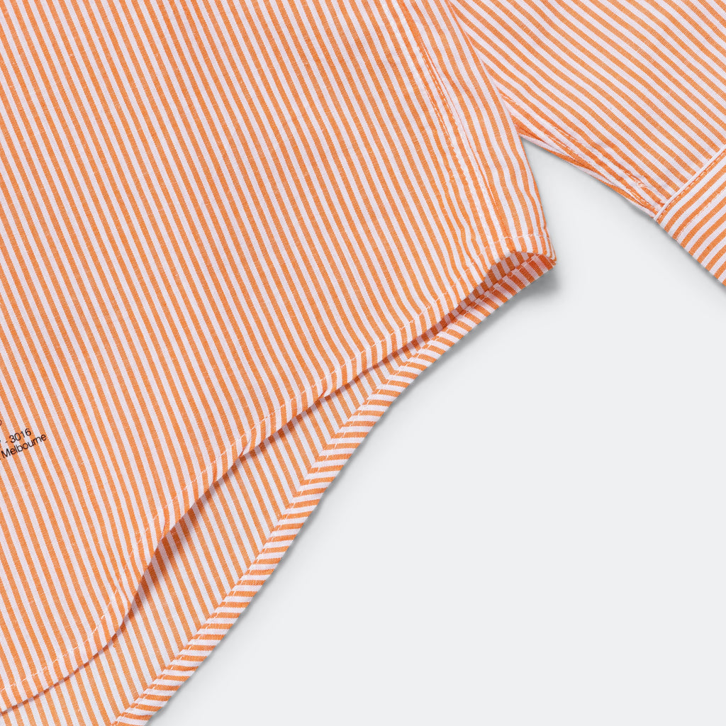 Pinstripe Oxford Shirt - Orange
