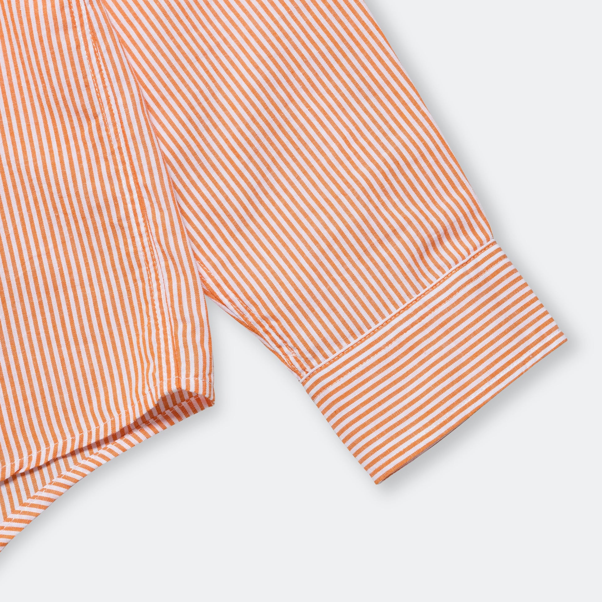 Pinstripe Oxford Shirt - Orange