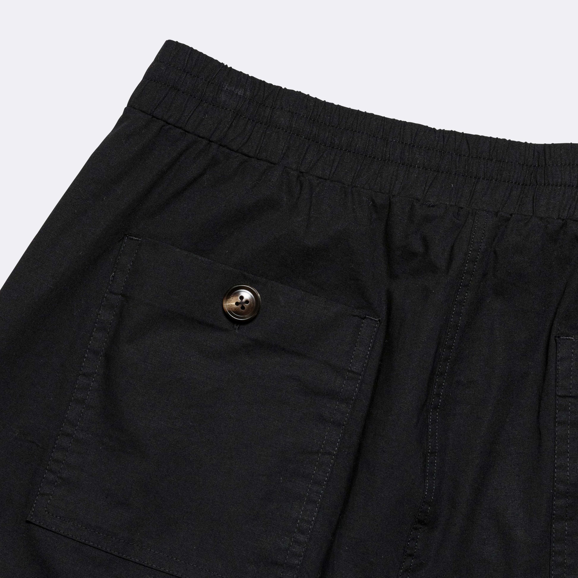 Pleated Wide Short - Black