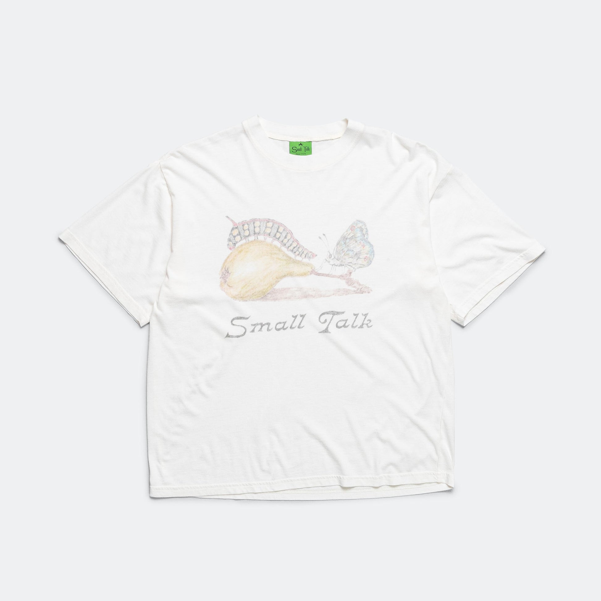 Butterfly Caterpillar Tee - White