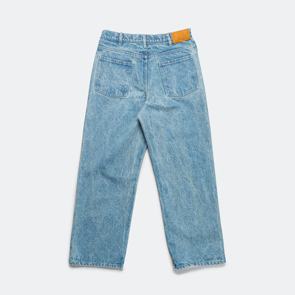 Denim Marker Drawn Jeans - Blue Indigo