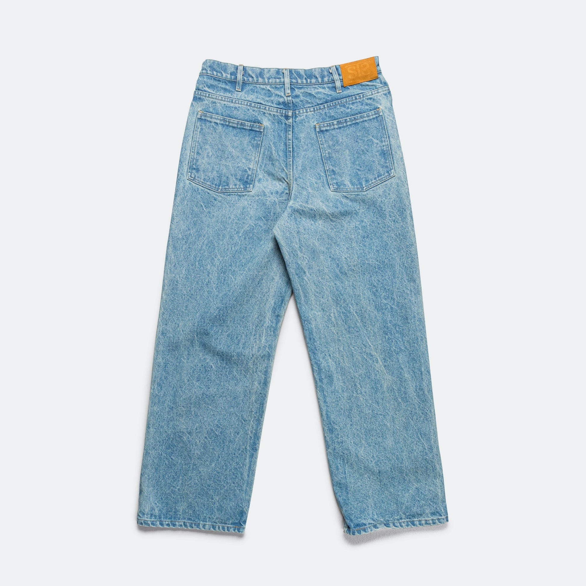 Denim Marker Drawn Jeans - Blue Indigo