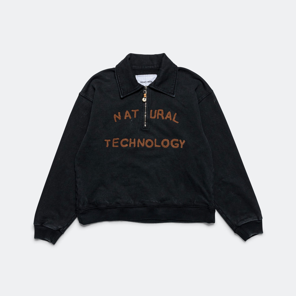 Geo Pullover - Faded Black