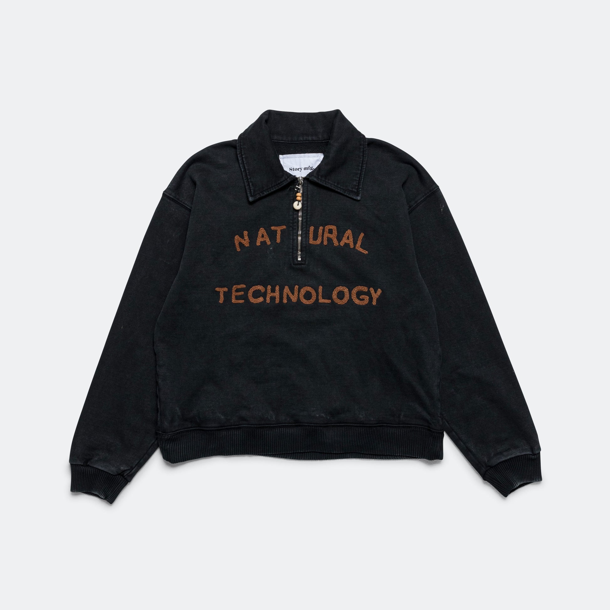 Geo Pullover - Faded Black
