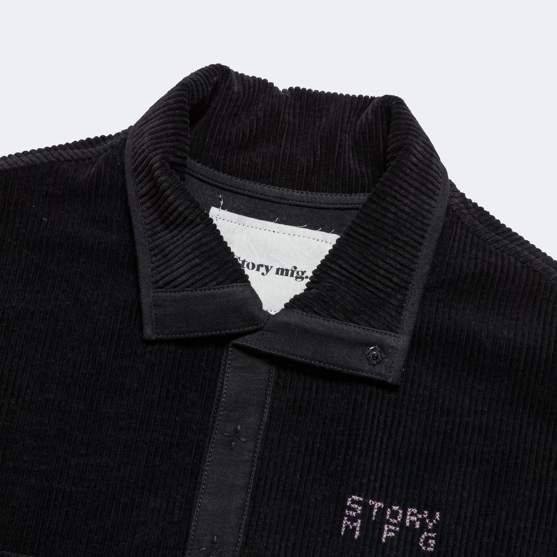 Polite Pullover - Black Corduroy