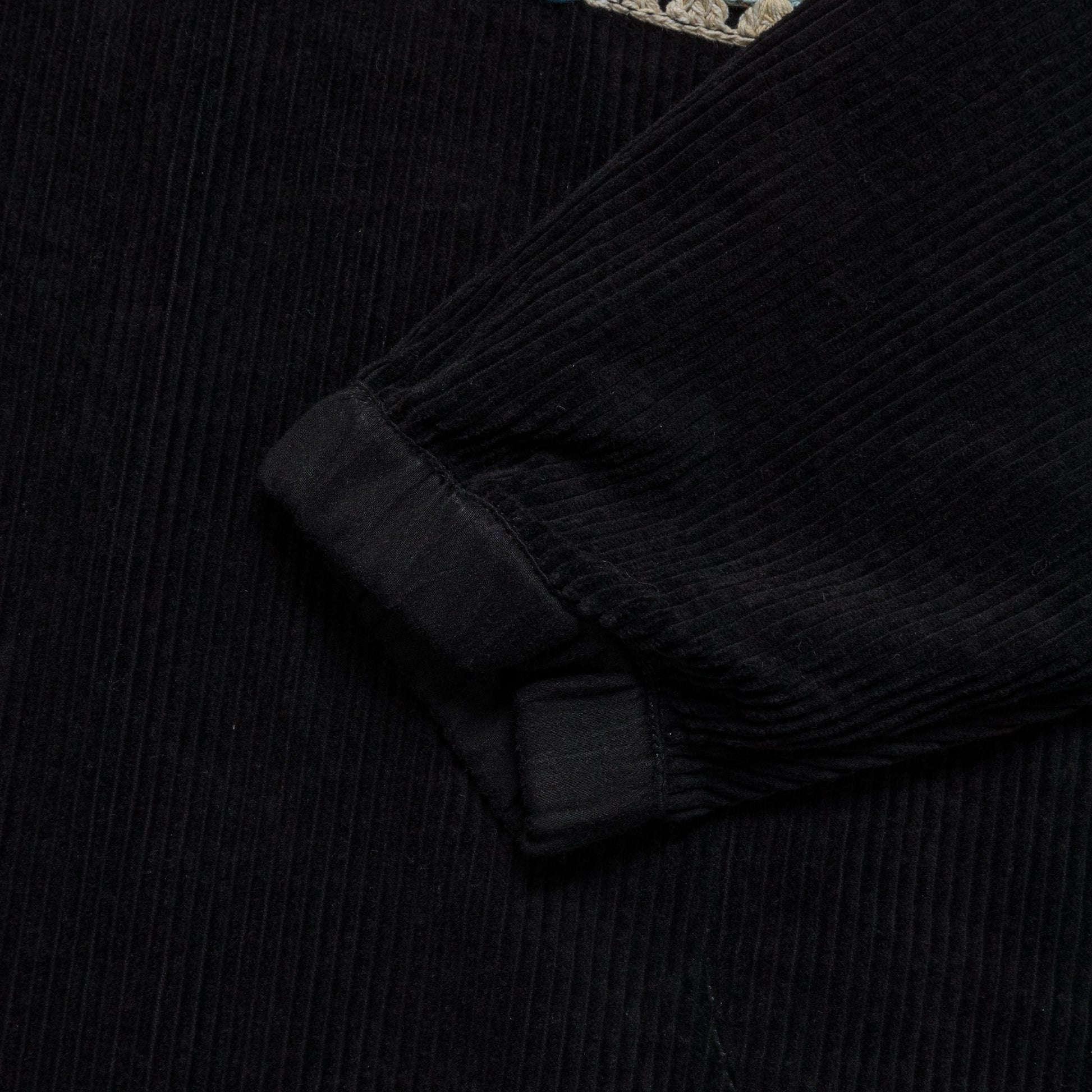 Polite Pullover - Black Corduroy