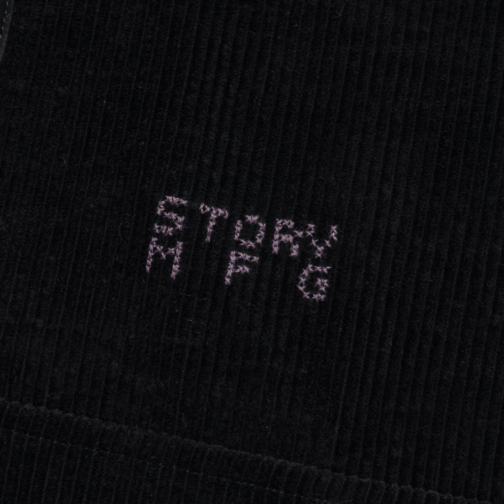 Polite Pullover - Black Corduroy