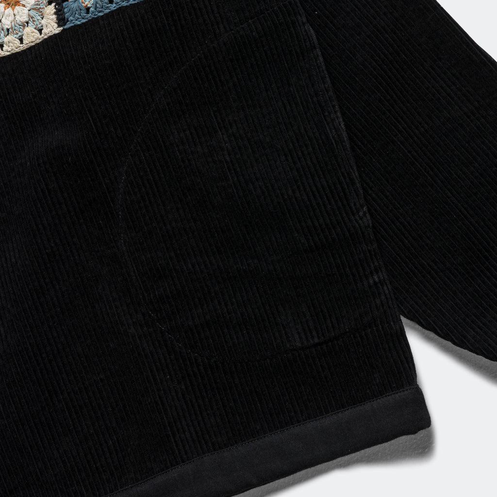 Polite Pullover - Black Corduroy