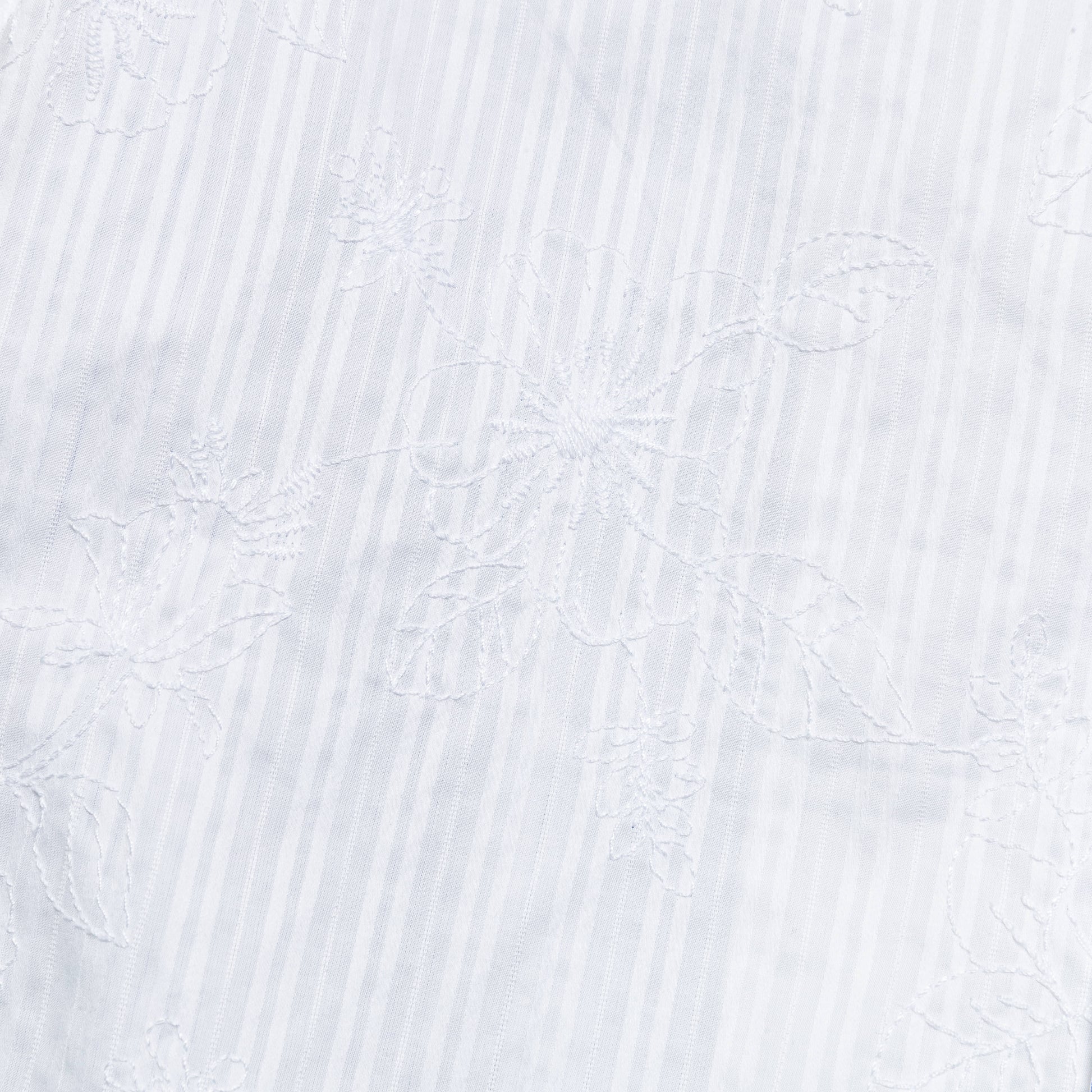 Camp Shirt Embroidered Stripe - Blue/White