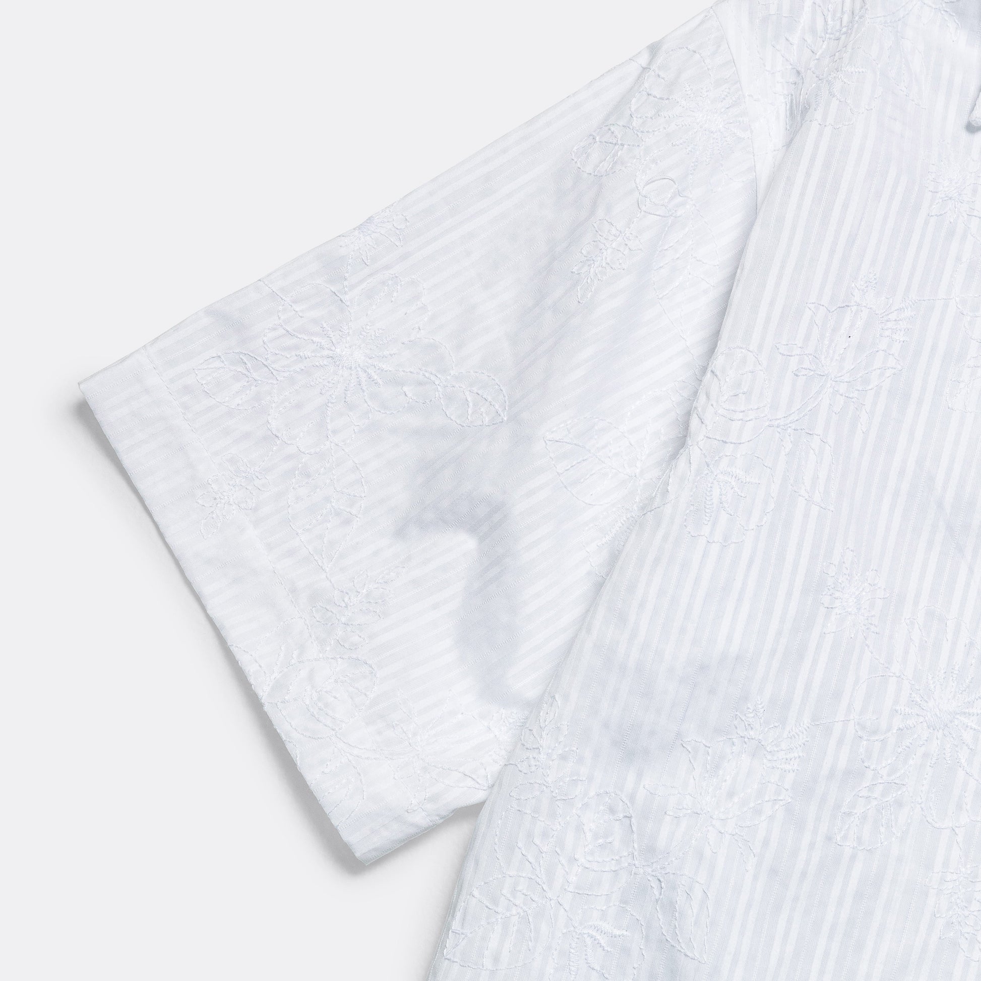 Camp Shirt Embroidered Stripe - Blue/White