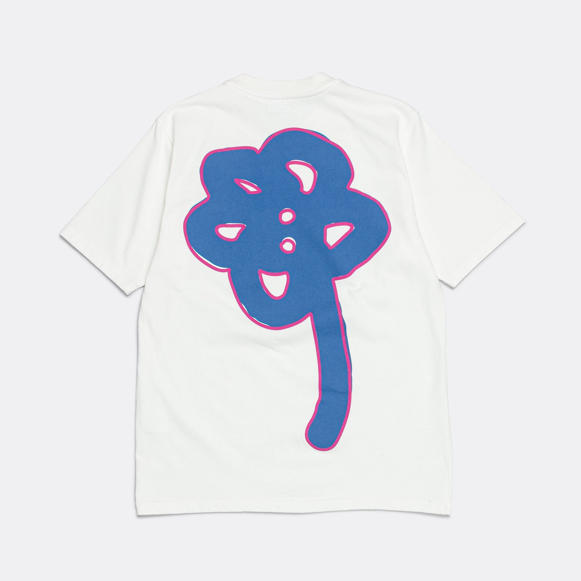 Ghosty T-Shirt - White/Navy-Pink
