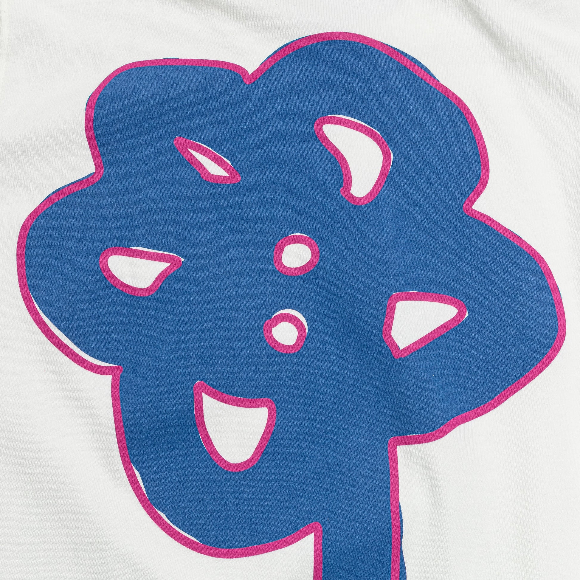 Ghosty T-Shirt - White/Navy-Pink