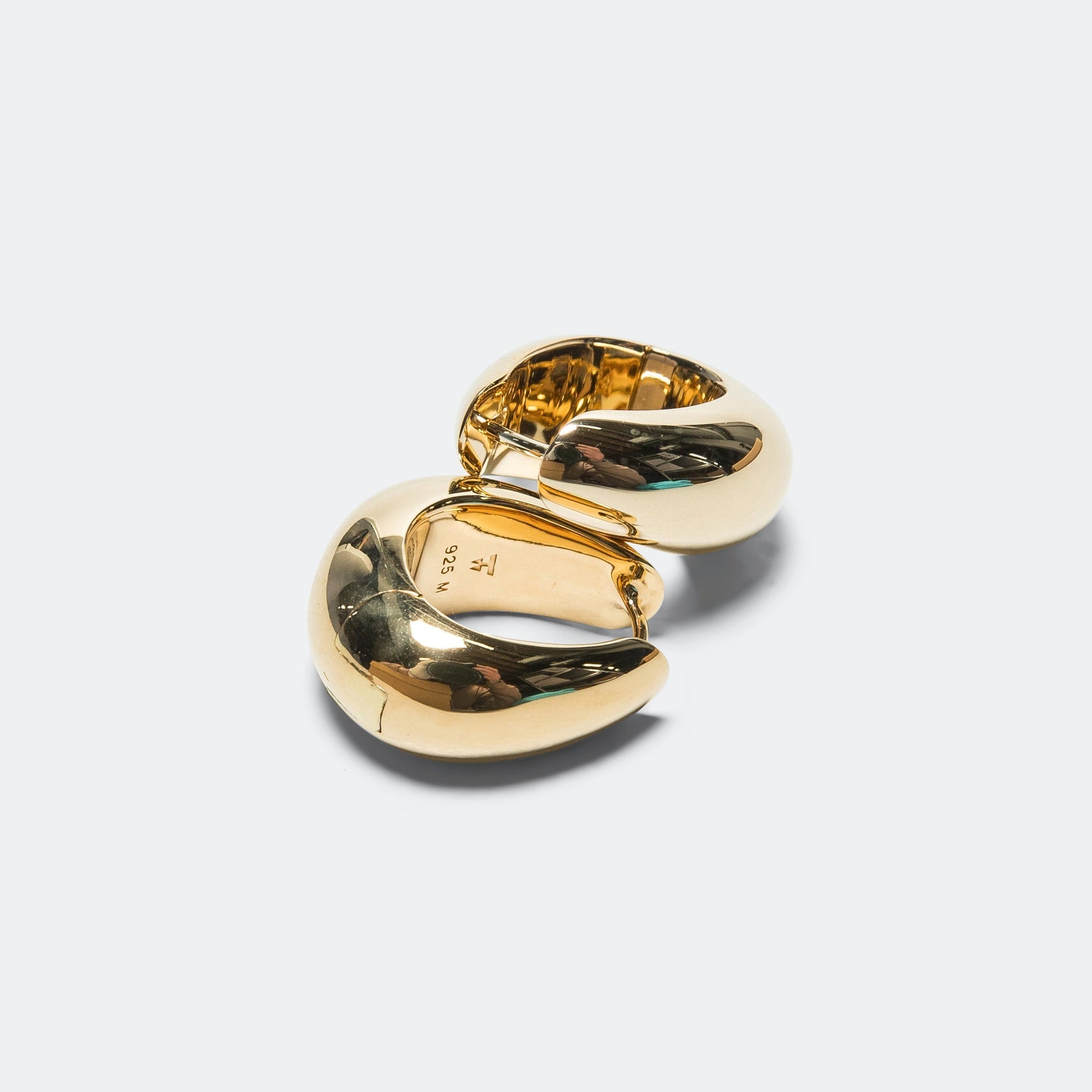 Ice Hoops Medium - 18K Gold/925 Silver