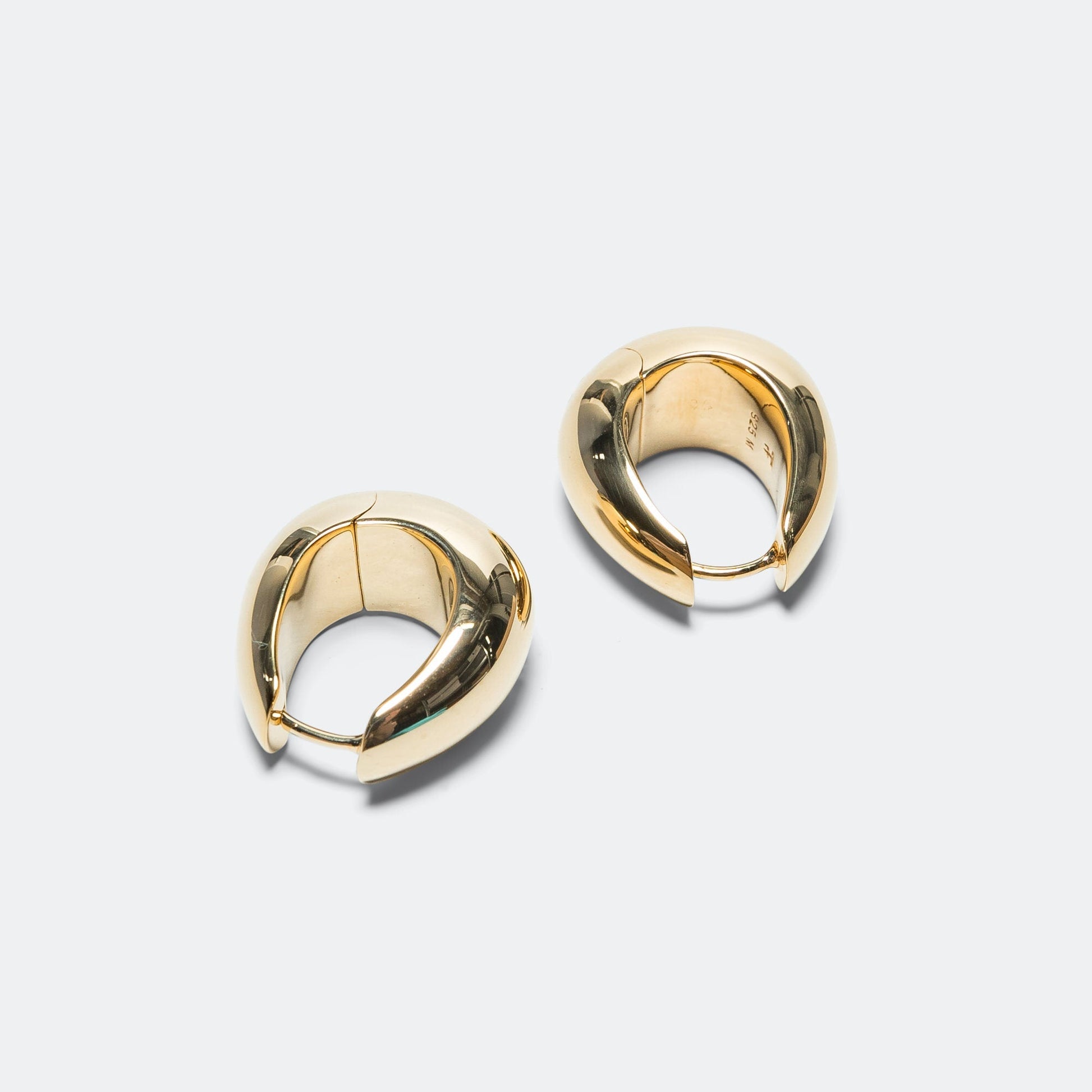 Ice Hoops Medium - 18K Gold/925 Silver