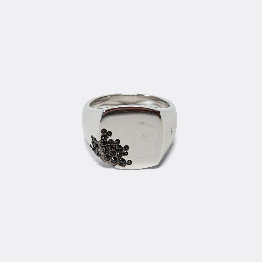 Cushion Ring - Black Molecule