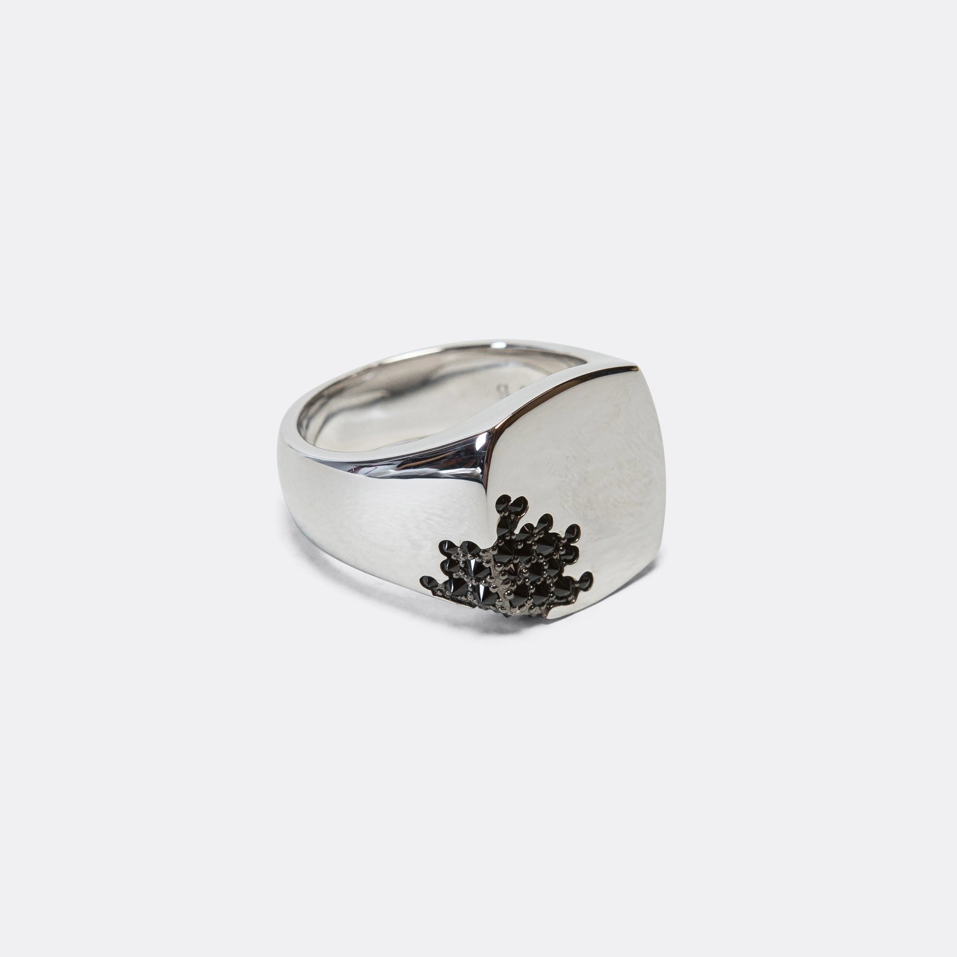 Cushion Ring - Black Molecule