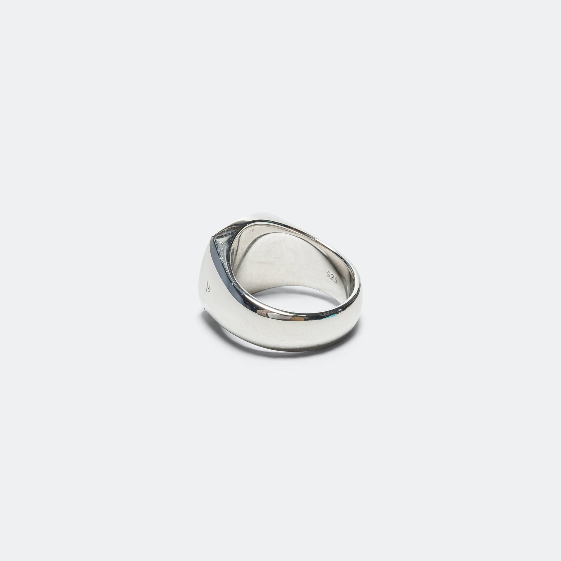 Cushion Ring - Green Marble