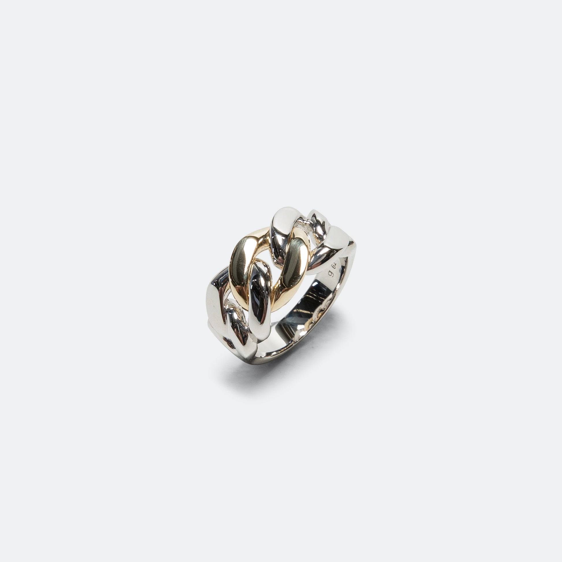 Dean Ring Duo - 925 Silver/9K Gold