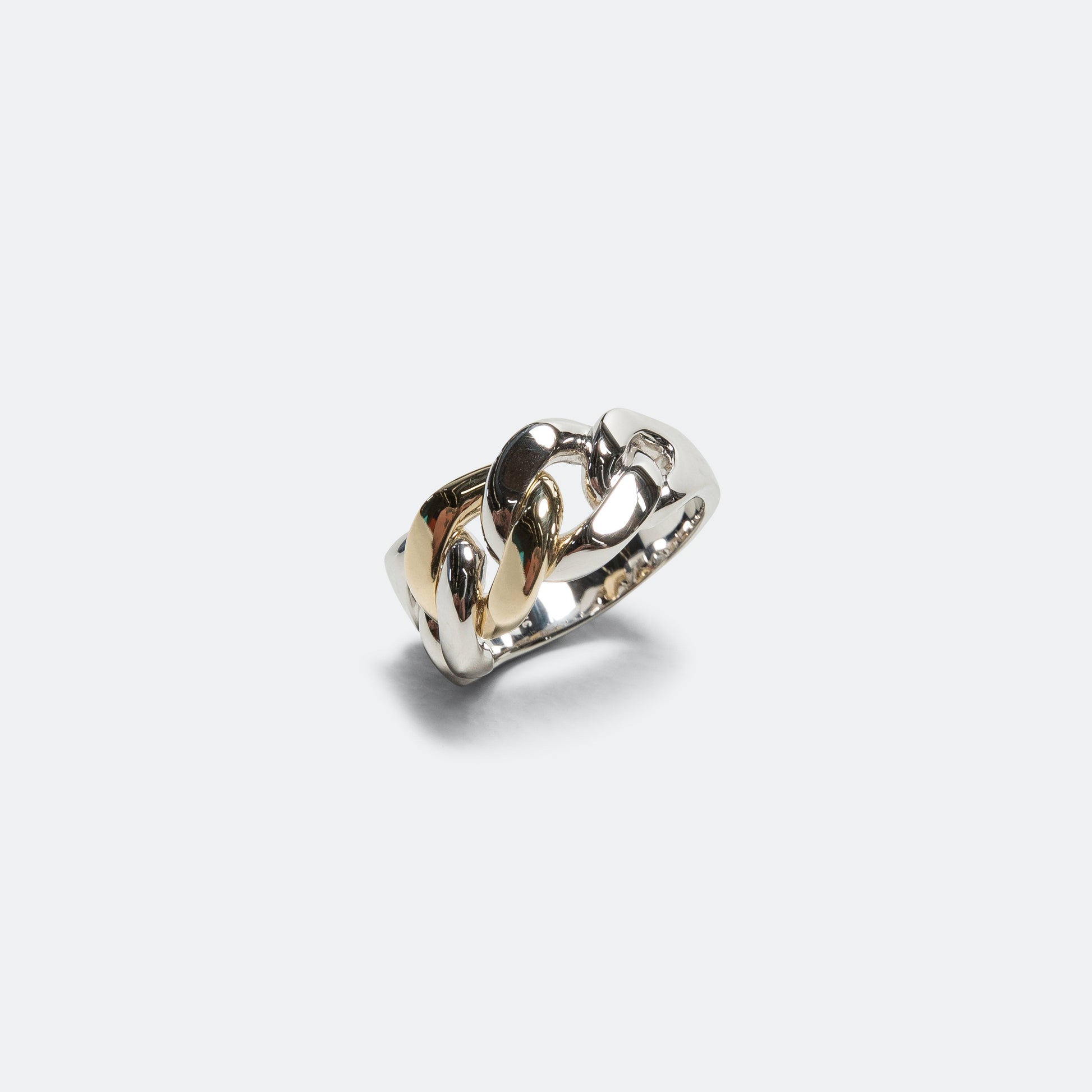 Dean Ring Duo - 925 Silver/9K Gold
