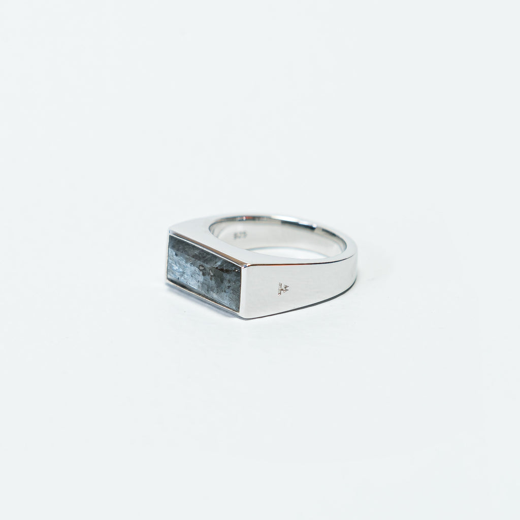 Peaky Larvikite Ring - 925 Silver