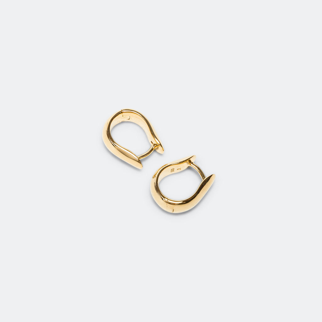 Oyster Hoops Small - 925 Silver/18K Gold