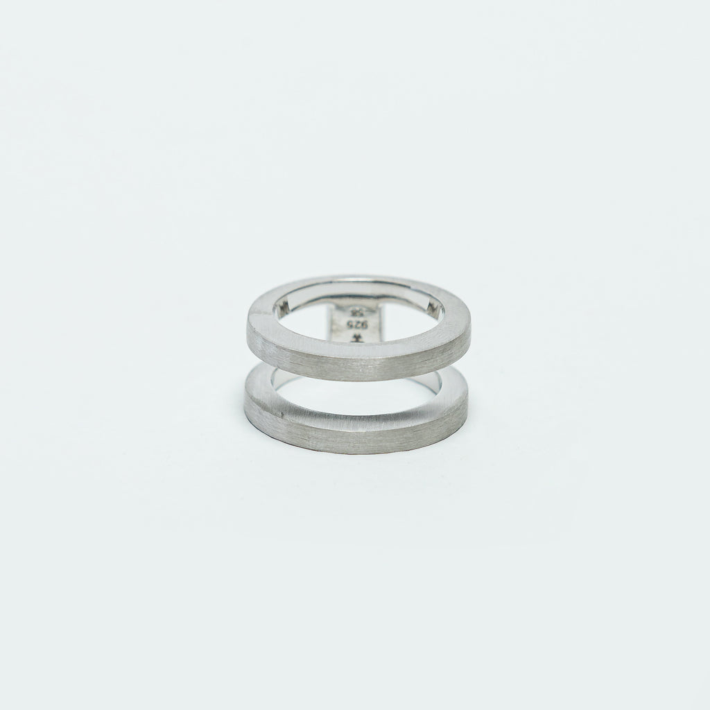 Vault Double Ring - 925 Silver