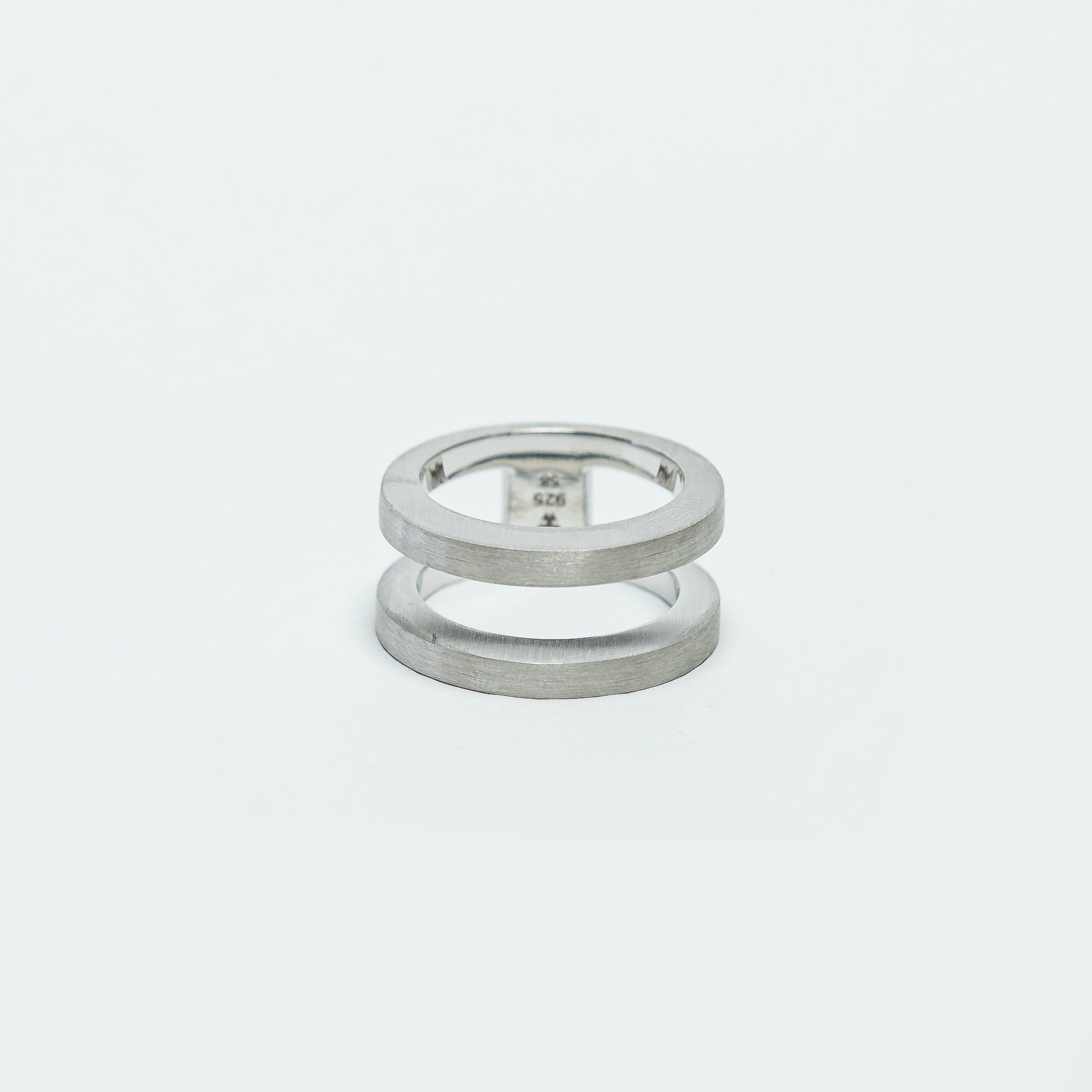Vault Double Ring - 925 Silver