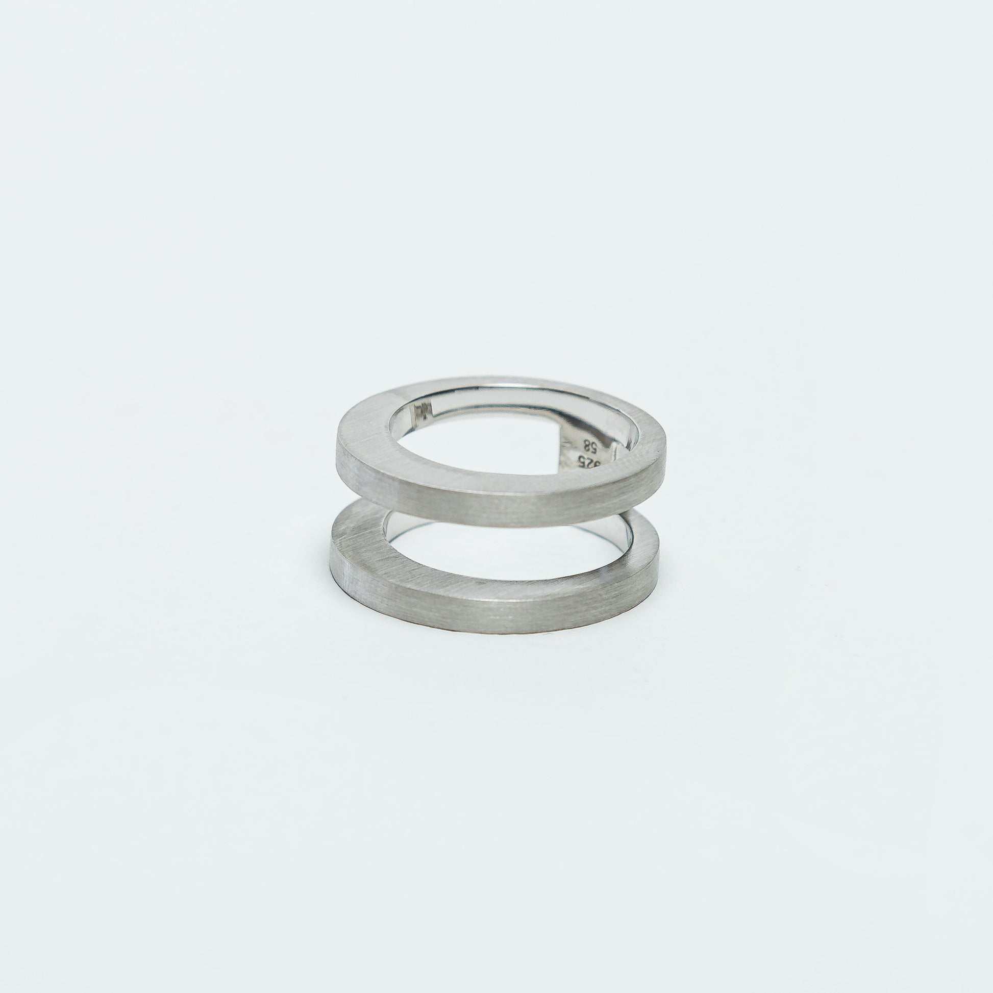 Vault Double Ring - 925 Silver
